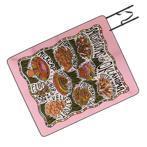 Doodle By Meg Mushrooms of Oklahoma Picnic Blanket