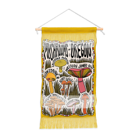 Doodle By Meg Mushrooms of Oregon Wall Hanging Portrait