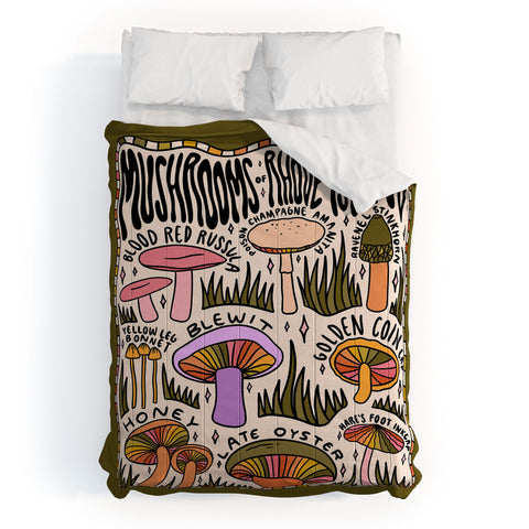 Doodle By Meg Mushrooms of Rhode Island Comforter