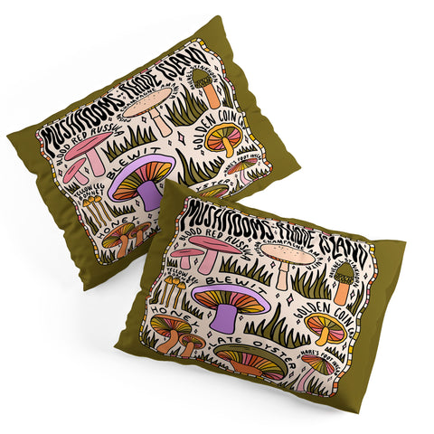 Doodle By Meg Mushrooms of Rhode Island Pillow Shams