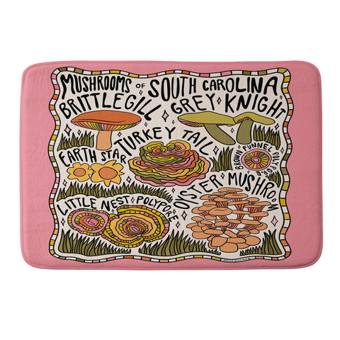 Doodle By Meg Mushrooms of South Carolina Memory Foam Bath Mat