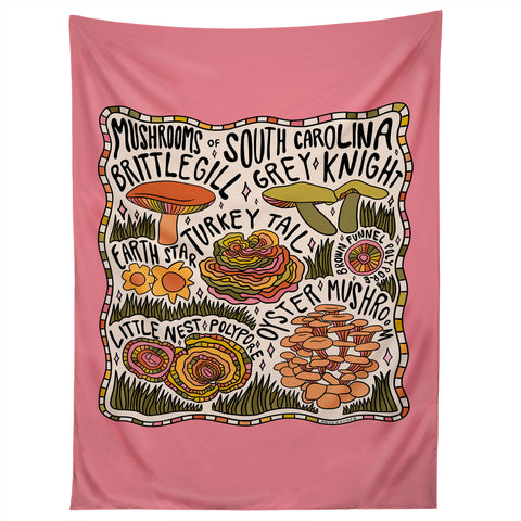 Doodle By Meg Mushrooms of South Carolina Tapestry