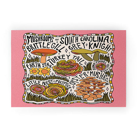 Doodle By Meg Mushrooms of South Carolina Welcome Mat
