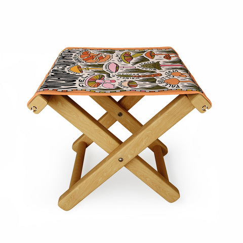 Doodle By Meg Mushrooms of South Dakota Folding Stool