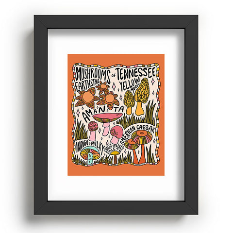 Doodle By Meg Mushrooms of Tennessee Recessed Framing Rectangle