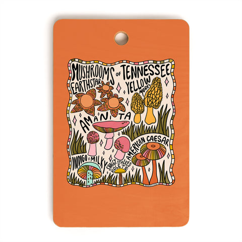 Doodle By Meg Mushrooms of Tennessee Cutting Board Rectangle