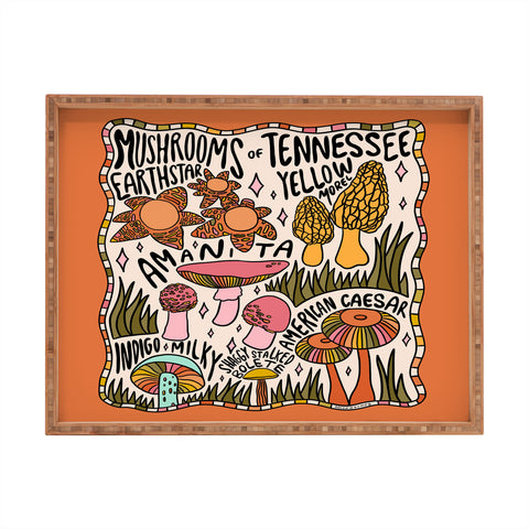 Doodle By Meg Mushrooms of Tennessee Rectangular Tray