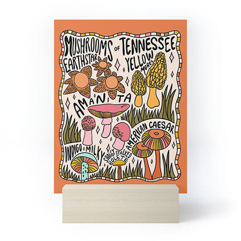 Doodle By Meg Mushrooms of Tennessee Mini Art Print