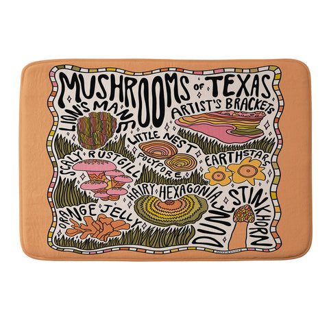 Doodle By Meg Mushrooms of Texas Memory Foam Bath Mat