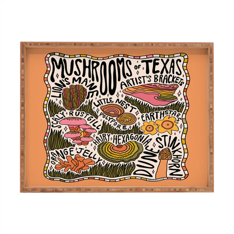 Doodle By Meg Mushrooms of Texas Rectangular Tray