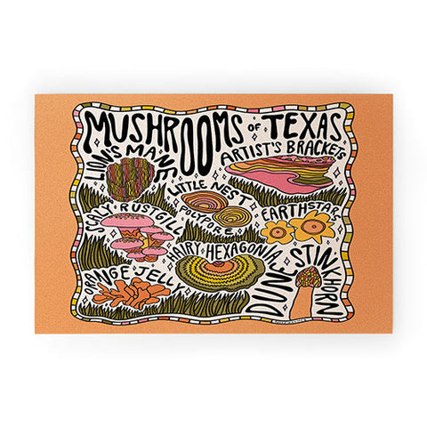 Doodle By Meg Mushrooms of Texas Welcome Mat
