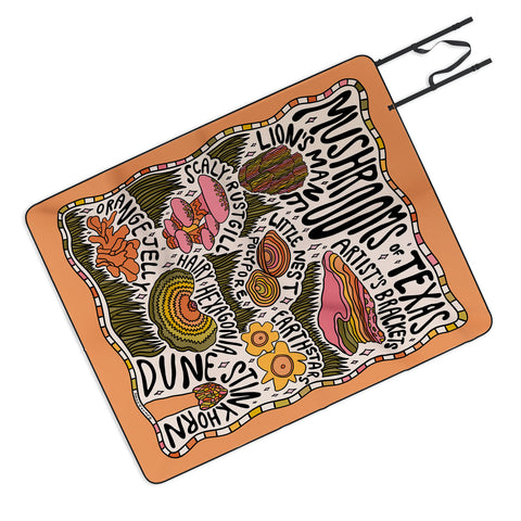 Doodle By Meg Mushrooms of Texas Picnic Blanket