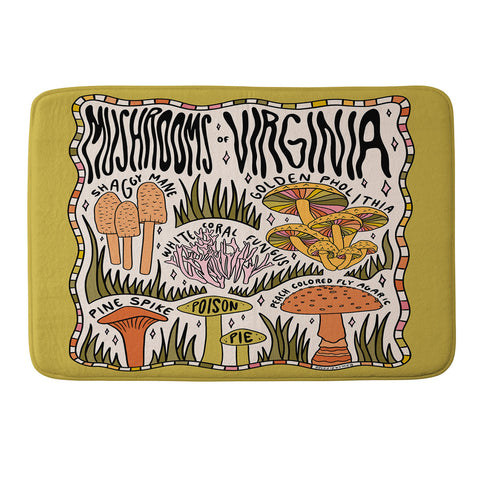 Doodle By Meg Mushrooms of Virginia Memory Foam Bath Mat