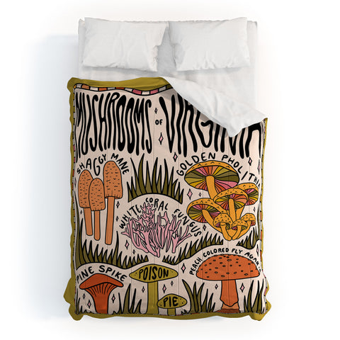 Doodle By Meg Mushrooms of Virginia Comforter