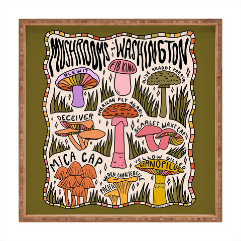 Doodle By Meg Mushrooms of Washington Square Tray