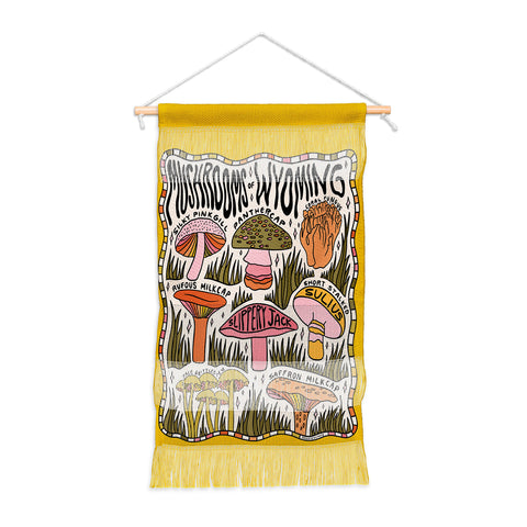 Doodle By Meg Mushrooms of Wyoming Wall Hanging Portrait