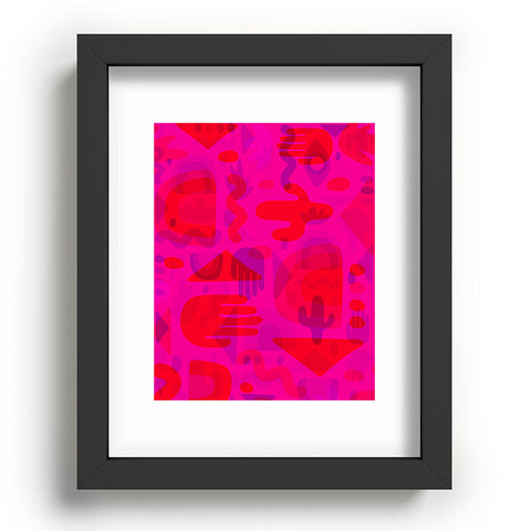 Doodle By Meg Neon Cutout Print Recessed Framing Rectangle