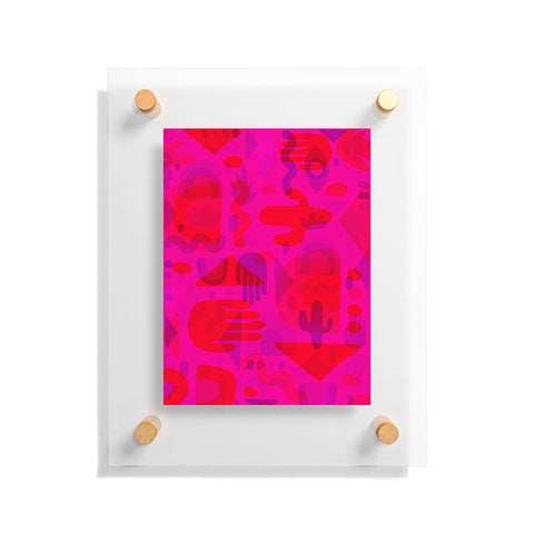 Doodle By Meg Neon Cutout Print Floating Acrylic Print