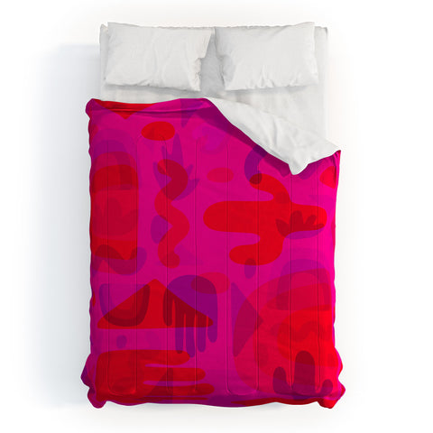 Doodle By Meg Neon Cutout Print Comforter
