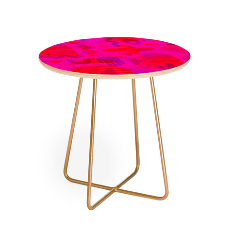 Doodle By Meg Neon Cutout Print Round Side Table