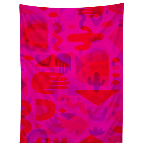 Doodle By Meg Neon Cutout Print Tapestry