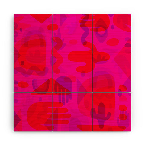 Doodle By Meg Neon Cutout Print Wood Wall Mural