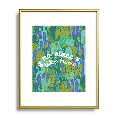 Doodle By Meg No Place Like Home Metal Framed Art Print