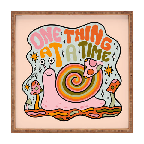 Doodle By Meg One Thing at a Time Square Tray