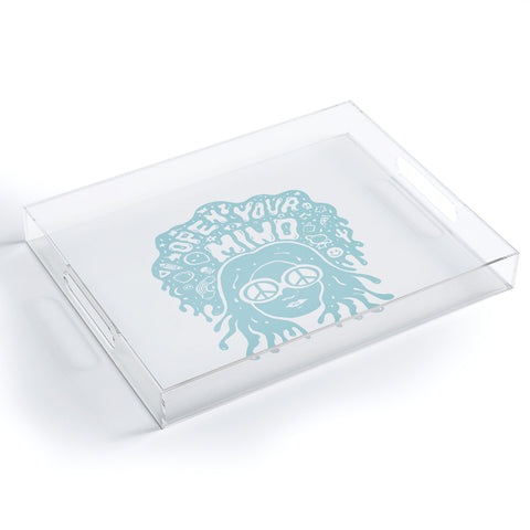 Doodle By Meg Open Your Mind in Mint Acrylic Tray