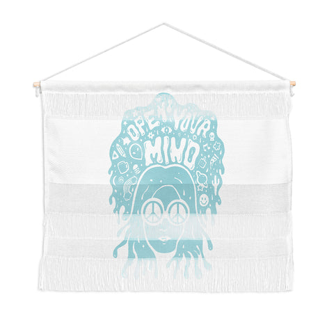 Doodle By Meg Open Your Mind in Mint Wall Hanging Landscape