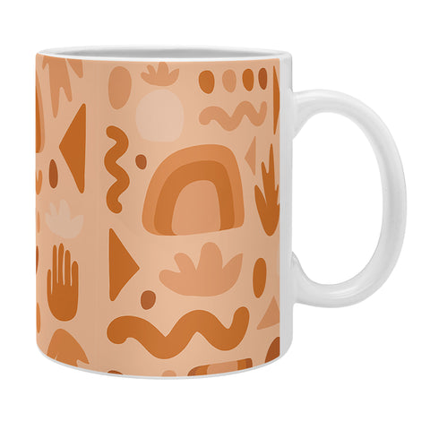 Doodle By Meg Orange Cutout Print Coffee Mug