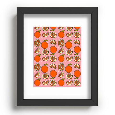 Doodle By Meg Oranges Print Recessed Framing Rectangle