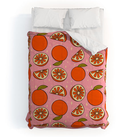 Doodle By Meg Oranges Print Comforter