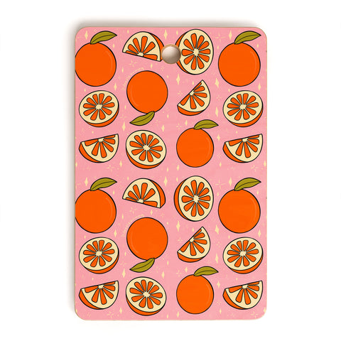 Doodle By Meg Oranges Print Cutting Board Rectangle