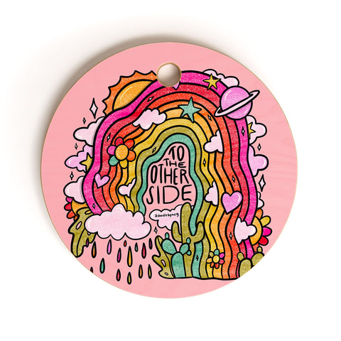 Doodle By Meg Other Side Cutting Board Round