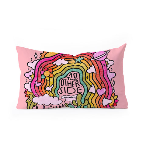 Doodle By Meg Other Side Oblong Throw Pillow