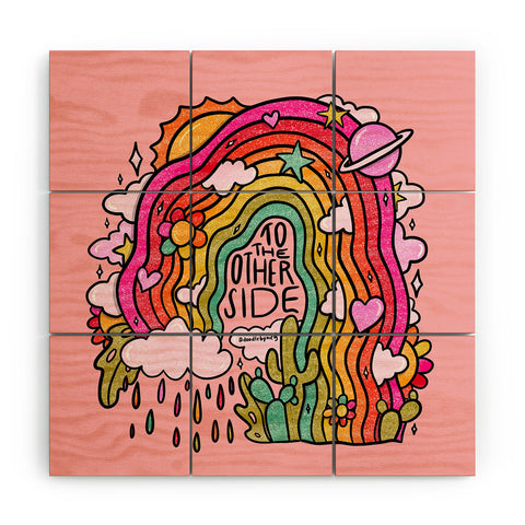 Doodle By Meg Other Side Wood Wall Mural