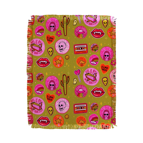 Doodle By Meg Patch Print Throw Blanket