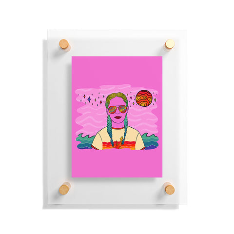 Doodle By Meg Pisces Babe Floating Acrylic Print