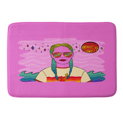 Doodle By Meg Pisces Babe Memory Foam Bath Mat