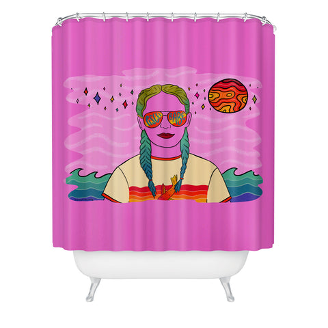 Doodle By Meg Pisces Babe Shower Curtain