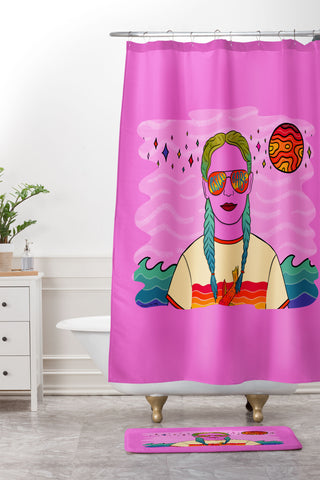 Doodle By Meg Pisces Babe Shower Curtain And Mat