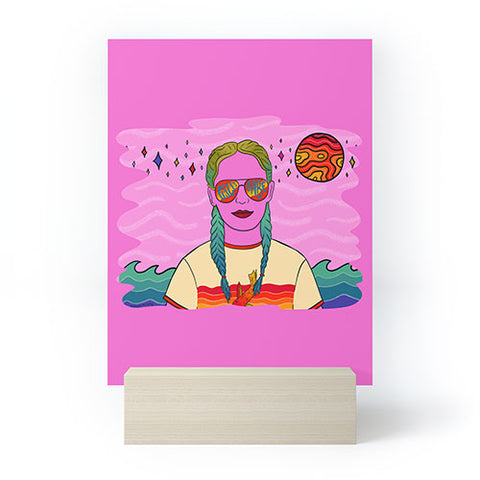 Doodle By Meg Pisces Babe Mini Art Print