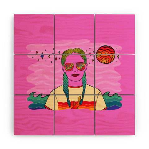 Doodle By Meg Pisces Babe Wood Wall Mural