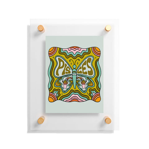 Doodle By Meg Pisces Butterfly Floating Acrylic Print