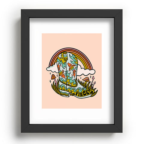 Doodle By Meg Pisces Cowboy Boot Recessed Framing Rectangle