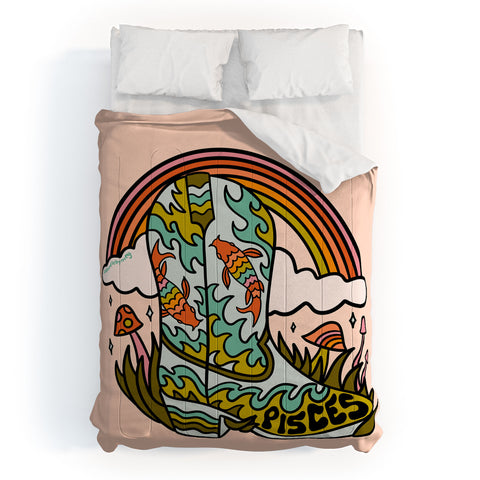 Doodle By Meg Pisces Cowboy Boot Comforter
