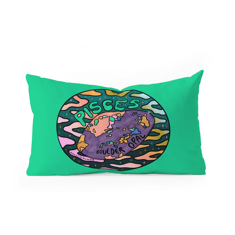 Doodle By Meg Pisces Crystal Oblong Throw Pillow