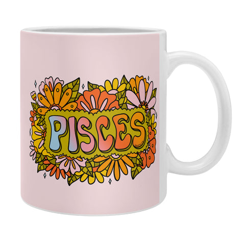 Doodle By Meg Pisces Flowers Coffee Mug