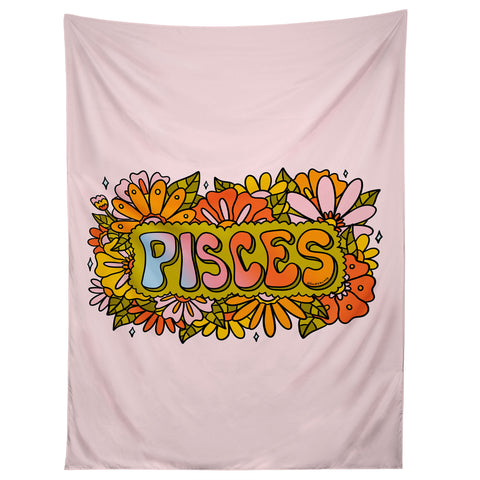 Doodle By Meg Pisces Flowers Tapestry